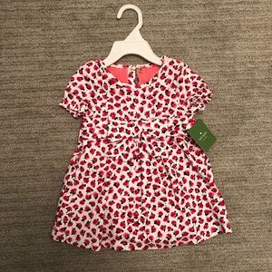 Kate Spade Bow Dress with Rose Print NWT